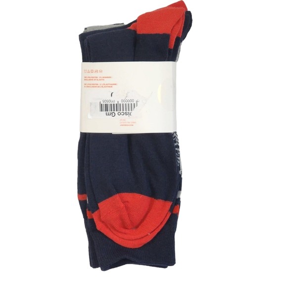 Christmas Crew Socks Men's 4 pack Joe Fresh Assorted Patterns Santa Snow NWT - Picture 5 of 5